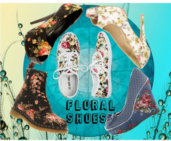 Floral shoes