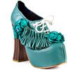 Irregular Choice green high heel pumps