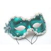 Petals Hand-Painted Womens Masquerade Mask with Trim and Jewels
