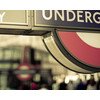 London Photography - London underground sign with red London bus - the...